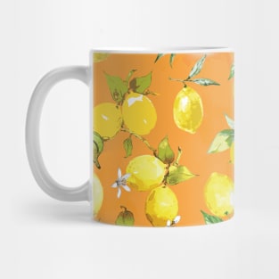 Watercolor lemons 5 Mug